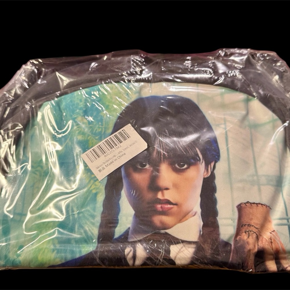 NWT In Bag Wednesday Addams Book Bag Backpack Travel Bag School Bag Halloween